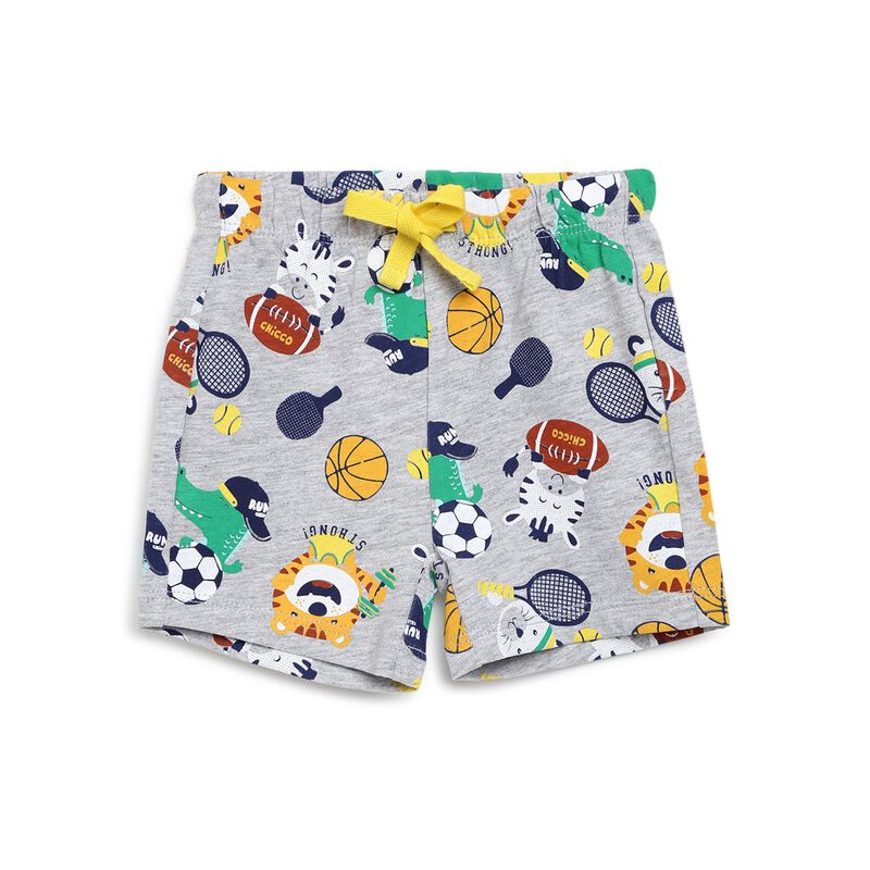 Boys Light Grey Short Knitted Trousers image number null